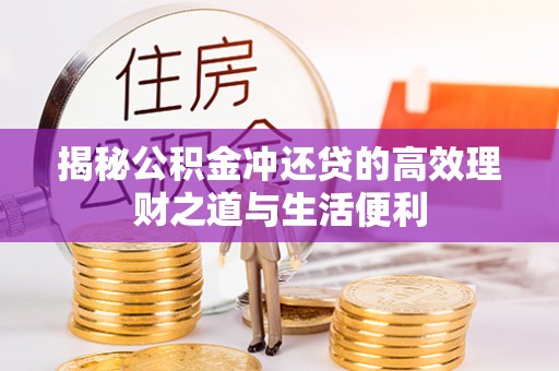 新林揭秘公积金冲还贷的高效理财之道与生活便利