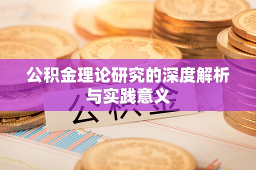 新林公积金理论研究的深度解析与实践意义