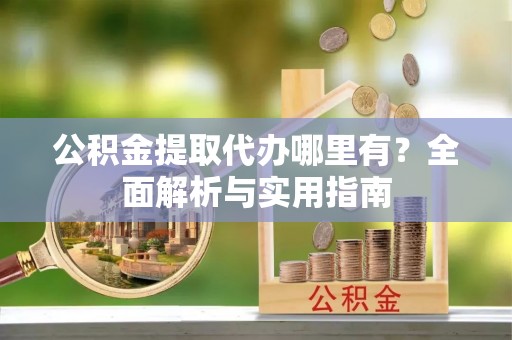 新林公积金提取代办哪里有？全面解析与实用指南