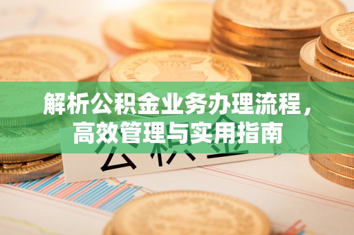新林解析公积金业务办理流程，高效管理与实用指南