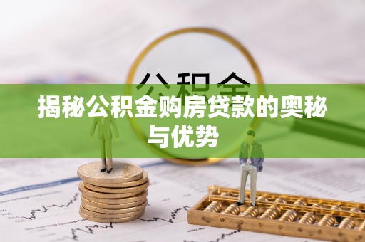 新林揭秘公积金购房贷款的奥秘与优势