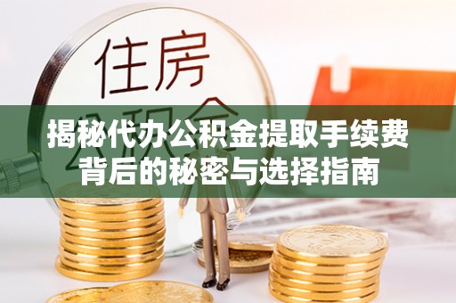 新林揭秘代办公积金提取手续费背后的秘密与选择指南