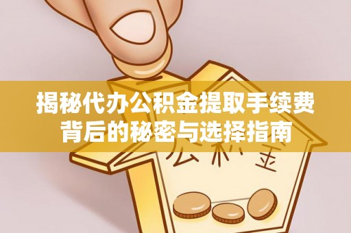 新林揭秘代办公积金提取手续费背后的秘密与选择指南