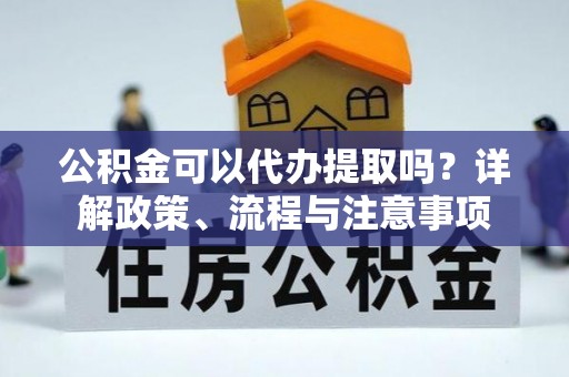 新林公积金可以代办提取吗？详解政策、流程与注意事项