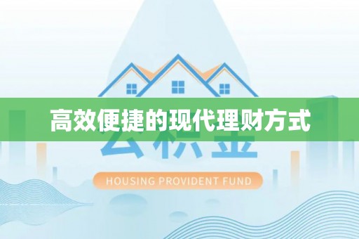 新林高效便捷的现代理财方式