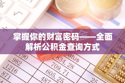 新林掌握你的财富密码——全面解析公积金查询方式