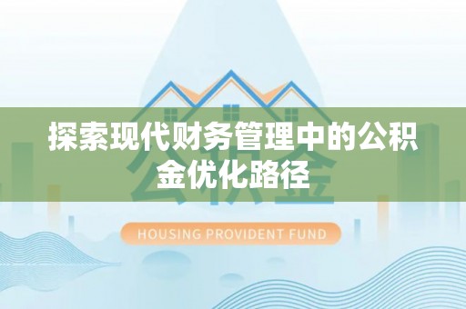 新林探索现代财务管理中的公积金优化路径