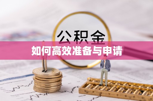 新林如何高效准备与申请
