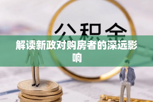 新林解读新政对购房者的深远影响