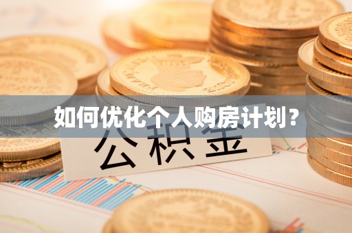 新林如何优化个人购房计划？