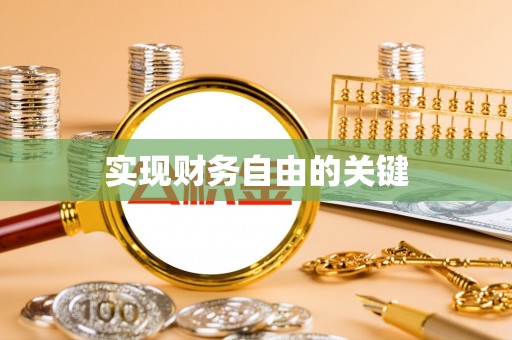 新林实现财务自由的关键