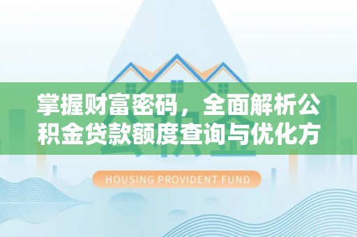 新林掌握财富密码，全面解析公积金贷款额度查询与优化方案