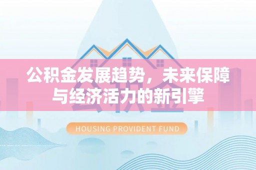 新林公积金发展趋势，未来保障与经济活力的新引擎