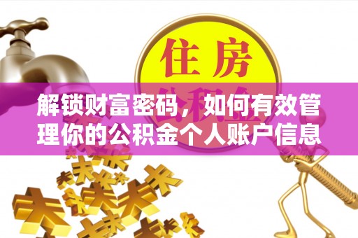 新林解锁财富密码，如何有效管理你的公积金个人账户信息