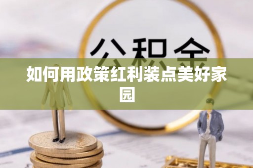 新林如何用政策红利装点美好家园