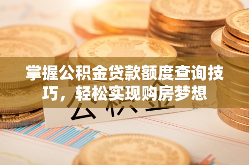 新林掌握公积金贷款额度查询技巧，轻松实现购房梦想