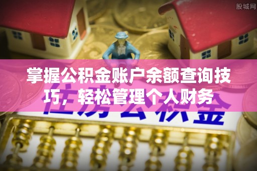 新林掌握公积金账户余额查询技巧，轻松管理个人财务
