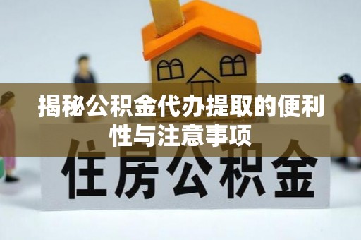 新林揭秘公积金代办提取的便利性与注意事项