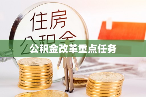 新林公积金改革重点任务