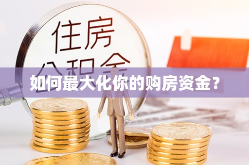 新林如何最大化你的购房资金？