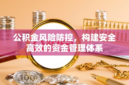 新林公积金风险防控，构建安全高效的资金管理体系