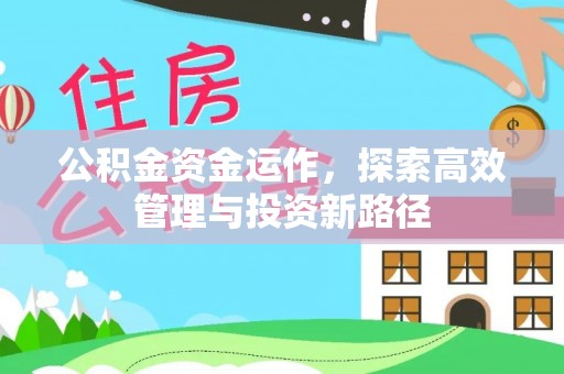 新林公积金资金运作，探索高效管理与投资新路径