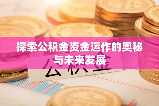 新林探索公积金资金运作的奥秘与未来发展