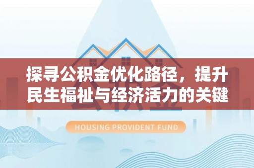 新林探寻公积金优化路径，提升民生福祉与经济活力的关键之举