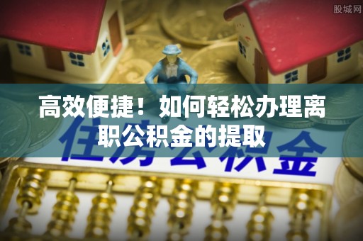 新林高效便捷！如何轻松办理离职公积金的提取