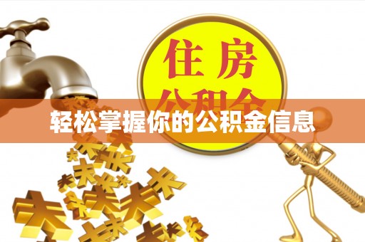 新林轻松掌握你的公积金信息